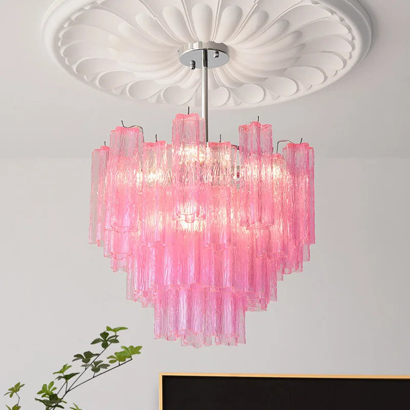 Luxury Glass Pendant Ceiling Light Fixture Chandelier Led Ceiling Lamp Modern Hanging Chandelier Lights Salon Chandeliers Lustre