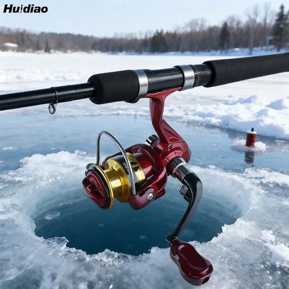 Fishing accessori149g Ultralight Spinning Reel 1000 Series 4.8:1 Ice Fishing Reel Metal Spool Folding Handle for Finesse Fishing