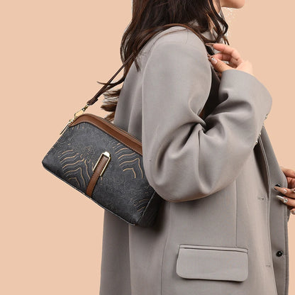 Luxury Designer Women's Shoulder Bag Fashion Print Purse Ladies High Quality Leather Crossbody Bag Messenger Commuter Sac A Main