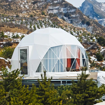 Premium Geodesic Glamping Dome Tent -All-Season Dome House & Professional Camping Tent for Luxury Outdoor Accommodation Projects