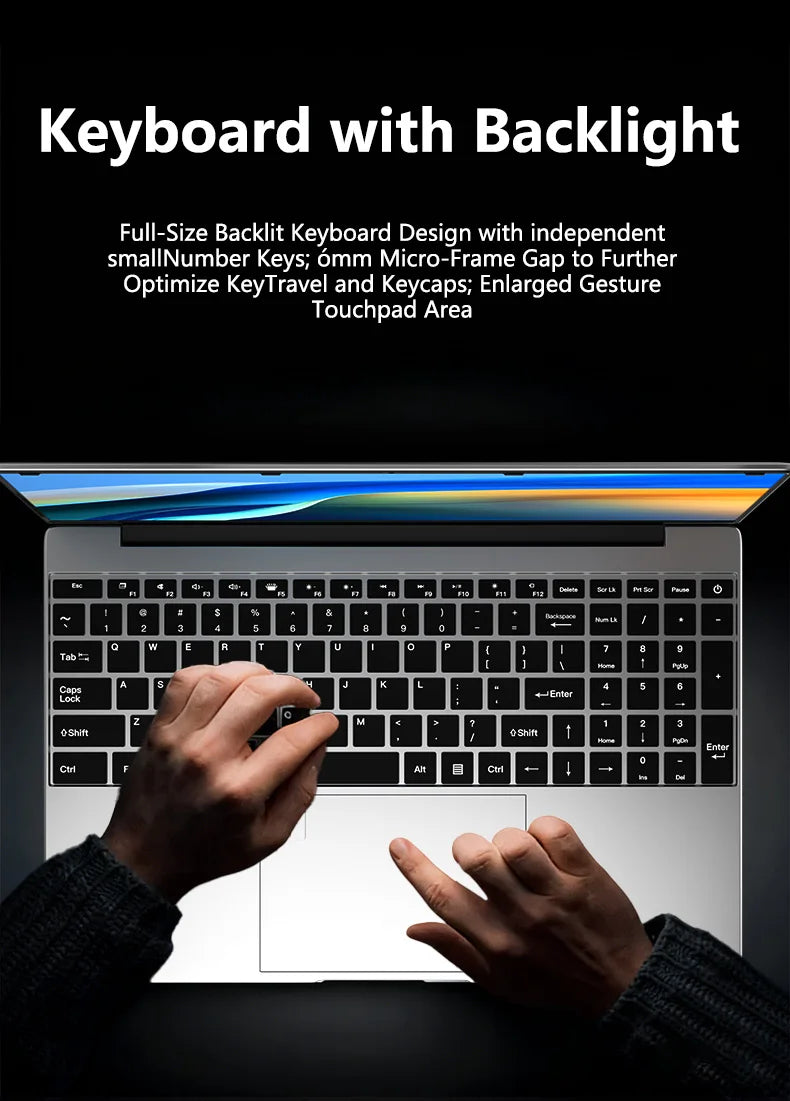 15.6' Intel Core I9 10980HK Windows 11 Pro Laptop Computer 32GB RAM 512GB 1TB 2TB SSD Portable Notebook PC Office Study Laptops