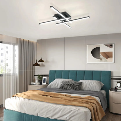 New Modern Led Ceiling Lights Black Ceiling Lamp for Living Room Bedroom Studyroom Led Lights for Room Ceiling Light Fixtures