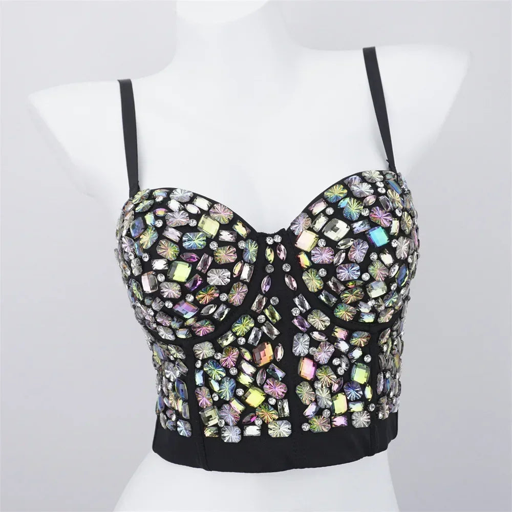 Sexy Party Corset Tops Woman Tank Streetwear Camis Bustier Fashion y2k Crop Top Women Clothes Summer Club Shirt Ladies Bra Blusa