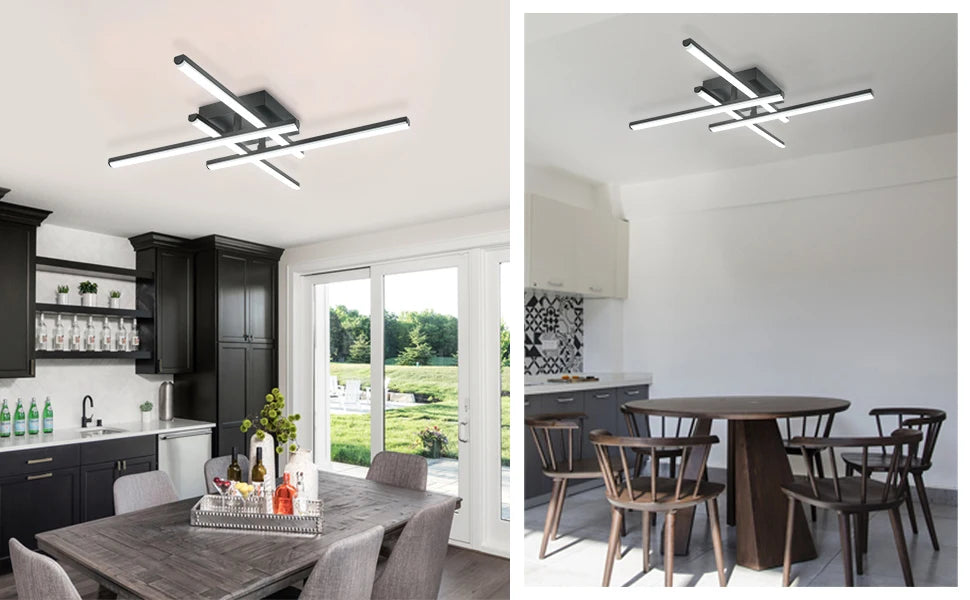 New Modern Led Ceiling Lights Black Ceiling Lamp for Living Room Bedroom Studyroom Led Lights for Room Ceiling Light Fixtures