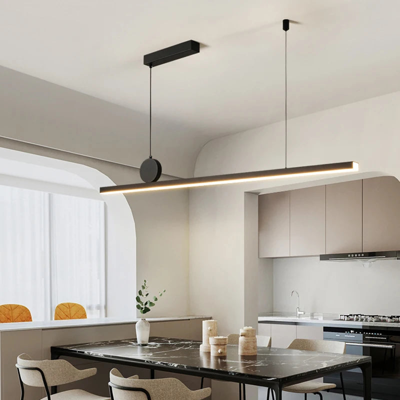 Pendant Lights Modern Simple Dining Room Lights For Kitchen Long Chandelier Living Room Pendant Lamp Home Decoration Lighting