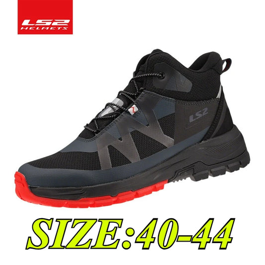 LS2 Torrent MBW017 Motorcycle Riding Shoes Waterproof Breathable Zapatillas de Moto Non Slip Casual All Season Wearproof Durable