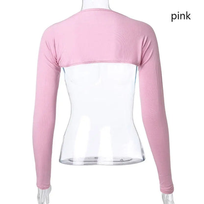 Undershirt Arm Sleeves Shawl Islamic Long Shoulder Sleeves Soft Modal Crop Top Stretchy Muslim Arm Cover Shrug Women