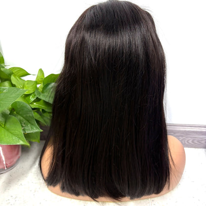 300% Density 13x4 M-Line Lace Frontal Straight Human Hair Wig Bob Wigs 20 22inch Natural PrePlucked Remy Hair Wigs For Women