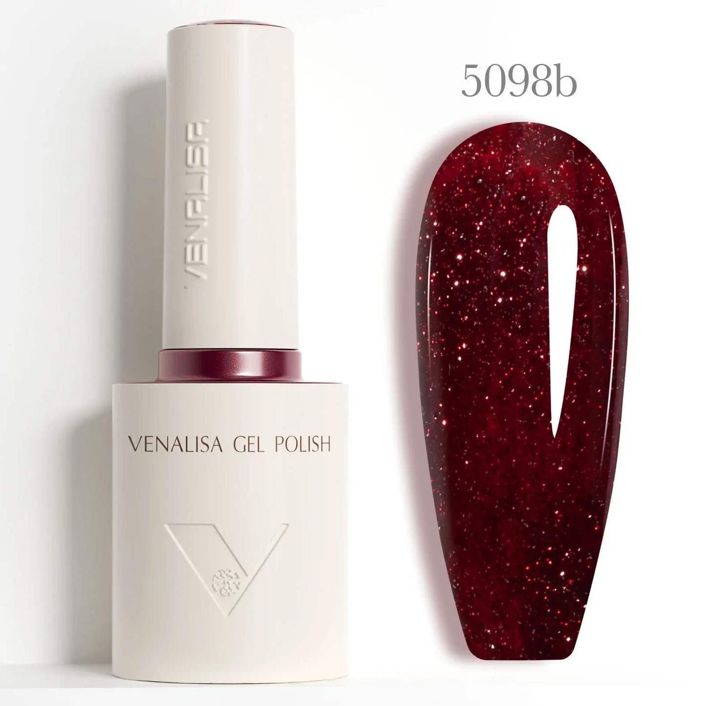 Venalisa 10ml HEMA TPO Free Red Cat Eye Gel Polish Soak Off UV LED Magnetic Nail Polish Diamond Top Long Wear Gel Varnish