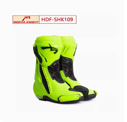 Riding Boots, Motorcycles, All Season Waterproof Riding Shoes, Off-Road Competitive Track Motorcycles, Men's and Women's Styles