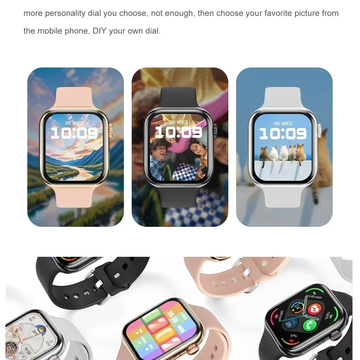 2026 Series 10 Watch 10 GPS Smart Watch Memory Music Video Bluetooth Call Heart Rate Waterproof NFC Smartwatch For Apple Android