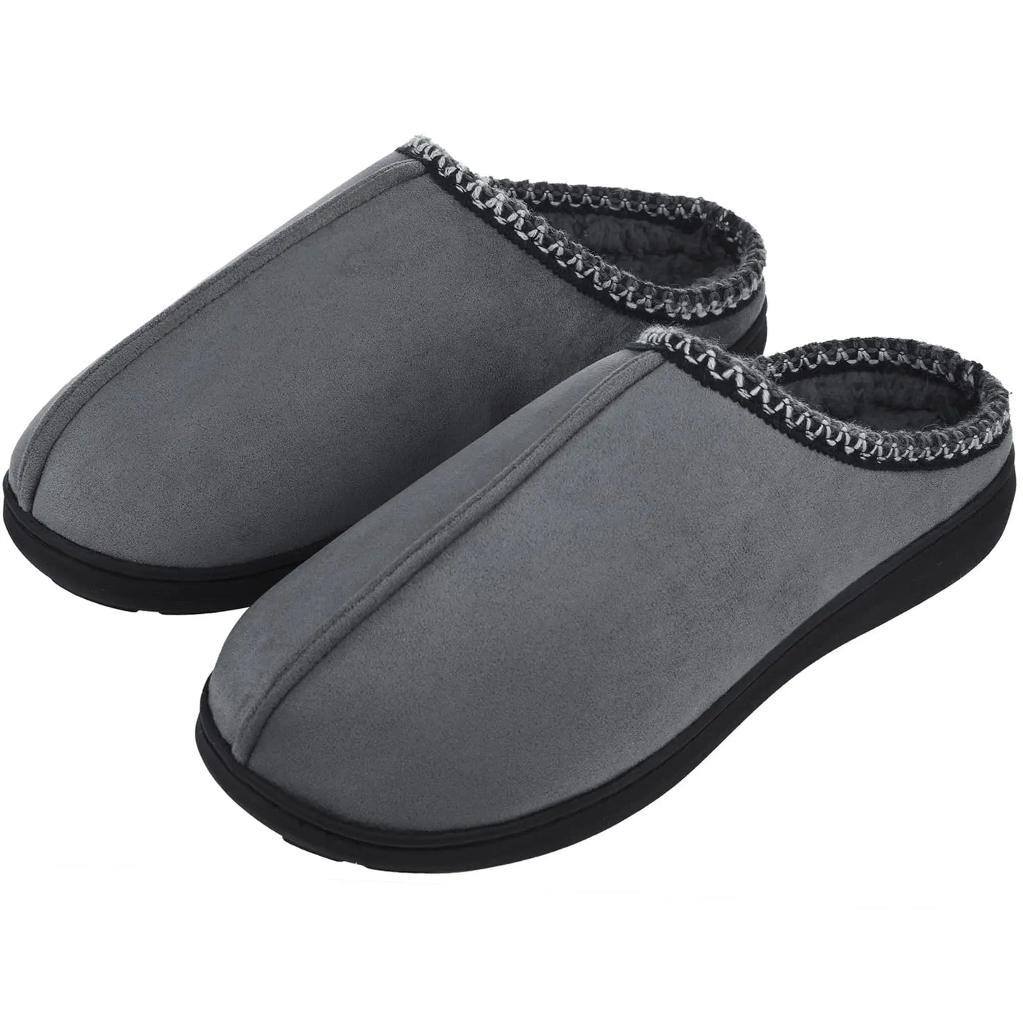 Comwarm Winter Warm Cotton Slippers For Women Men Flats Soft Non-slip Fluffy Shoes Design Slides Couple Indoor House Slippers