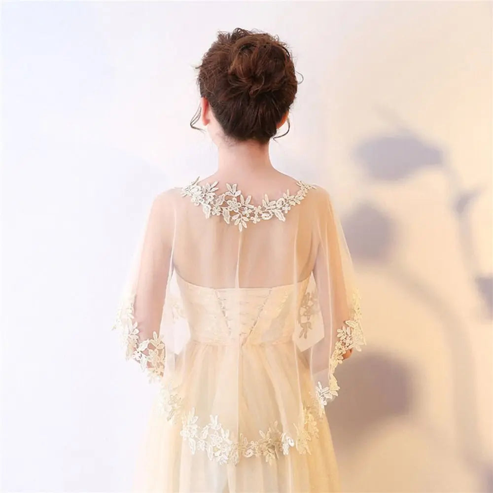 Summer Casual Party Evening Dress Shawl Elegant Lace Shawl Wedding Cape