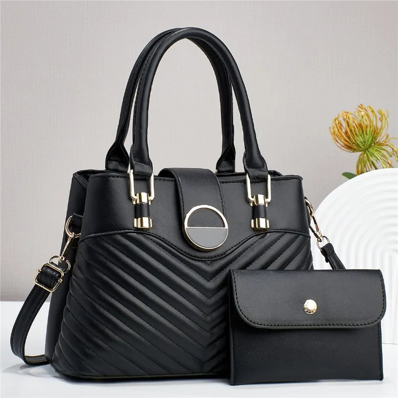 Women's Large Capcity Handbag Purse Crossbody Bags for Female 2024 Luxury Design Casual Tote Bags Soft Leather Shoulder Sac