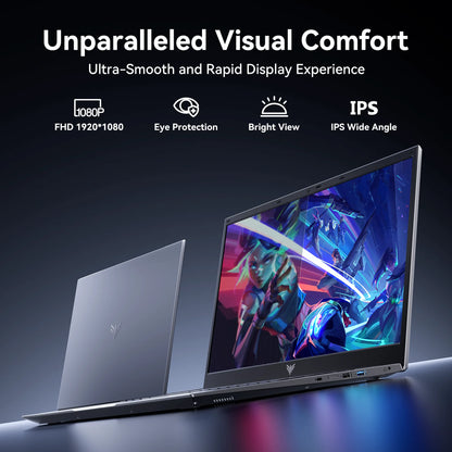 18.5" Laptop 16GB RAM 512GB SATA SSD AMD Ryzen 3 4300U Laptop Computer 1080 FHD Display for Business&Students 7000Mah Battery