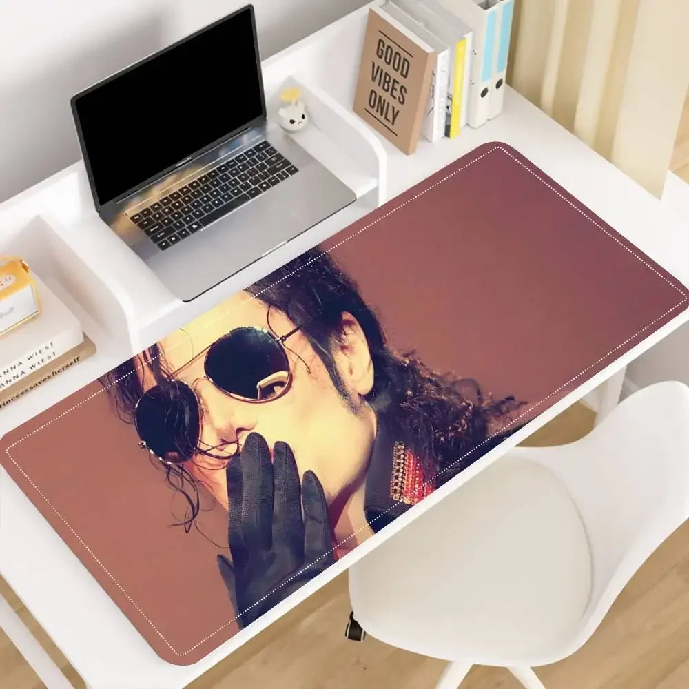 Singer M-Michael J-Jackson Mousepad Premium Locking Edge Mouse Mat Speed Mouse Pad Ultrafine Surface Desk Mat