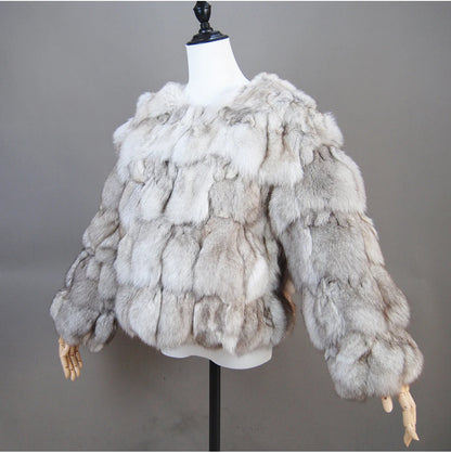 2026 New Style Real Fur Coat 100% Natural Fur Jacket Female Winter Warm Leather Fox Fur Coat High Quality Fur Vest