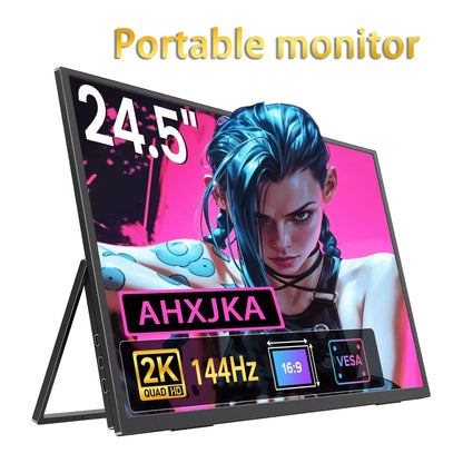 AHXJKA Portable Monitors 21.5/23.8/24.5 Inch 100sRGB Gaming phone Mobile Laptop Extender Second Screen For Steaam/PS4/5/TV/XBox