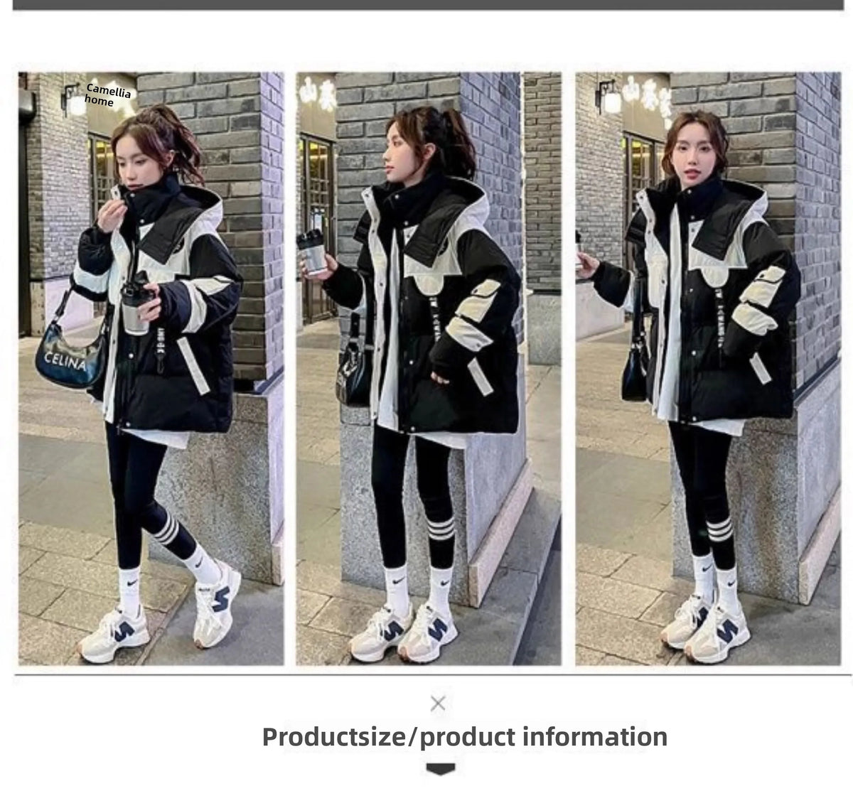 Elegant Thickened Oversized Women's down Jacket Fashionable Outerwear Parka Style Winter Coat Korean Style Straight Cut Cotton