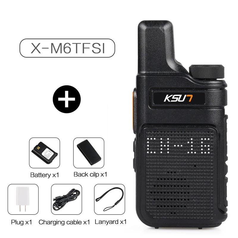 PMR 446 FRS Portable Radio Mini Small 2 Way Radio Receiver 2W High Power Wireless Intercom Long Range UHF Handheld Walkie Talkie
