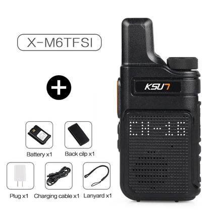 PMR 446 FRS Portable Radio Mini Small 2 Way Radio Receiver 2W High Power Wireless Intercom Long Range UHF Handheld Walkie Talkie