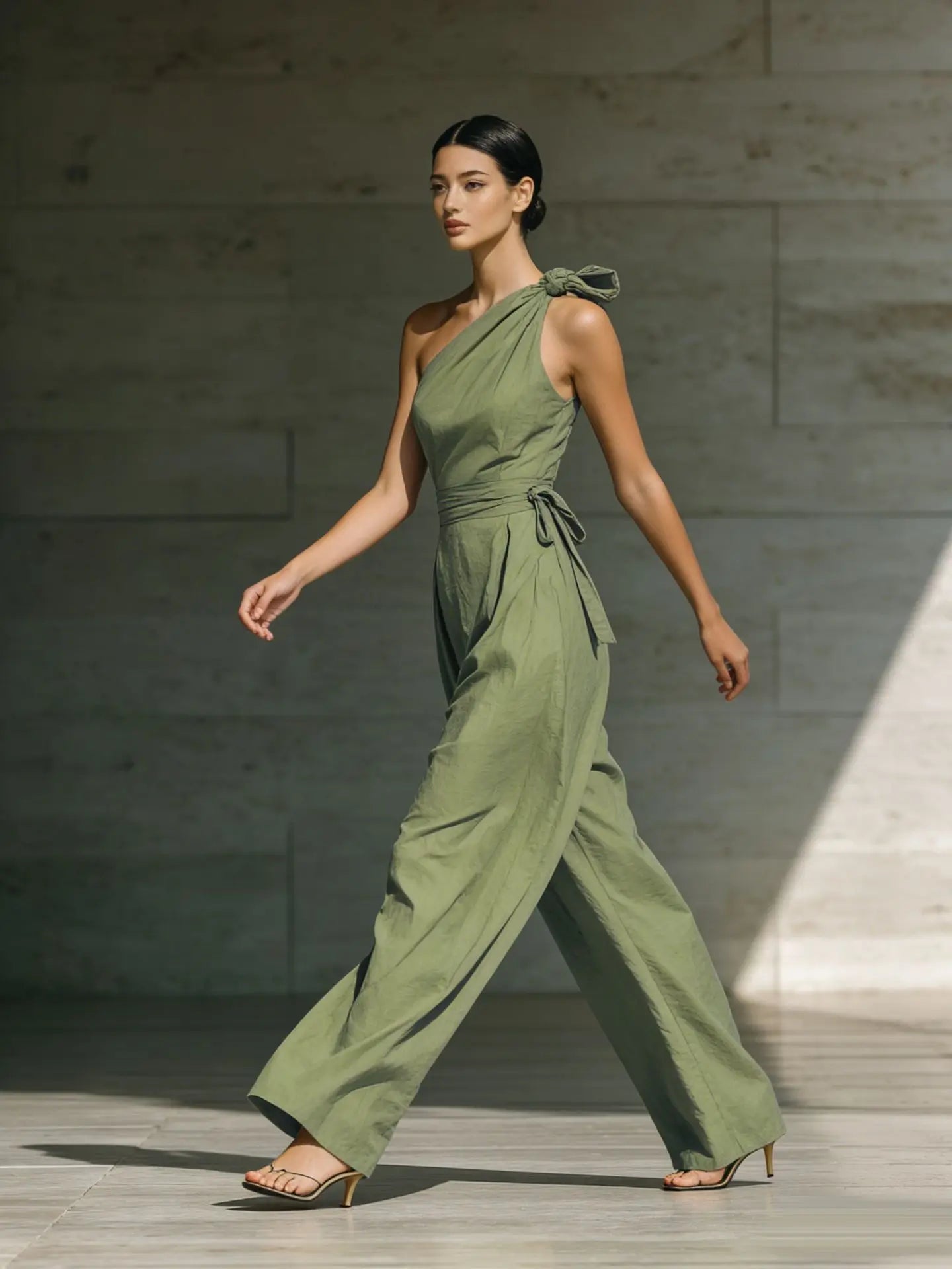 Fashion Sleeveless Jumpsuits For Woman 2026 Summer Casual One Shoulder One Piece Clothes Rompers High Quality Elegant
