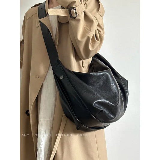 CGCBAG 2025 New Fashion Luxury Designer Tote Bag Simple Solid Commuting Original Brand Handbags Women Soft Leather Shoulder Bag