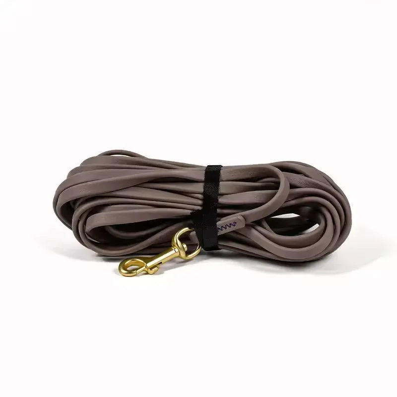 1.5‑9M PVC Coated Dog Tracking Leash 1cm Width 4mm Thickness Waterproof Long Training Lead Brass Hook for Small Medium Dogs