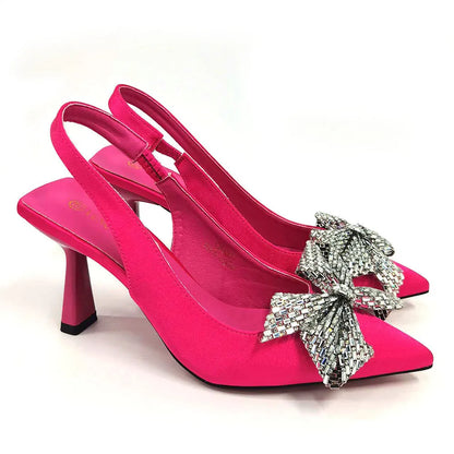 Excellent Italian Hollow Design Women Shoes Matching Bag in Silver Color Mature African Ladies Comfortable Sandals for Party
