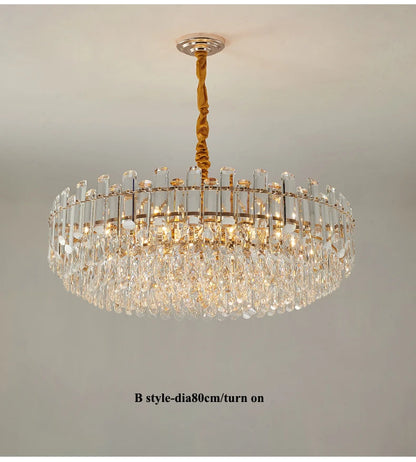 Nordic Led Crystal Chandeliers Gold Luxury Lighting Dining Living Room Bedroom Kitchen Island Lights Indoor Hanging Light Lustre
