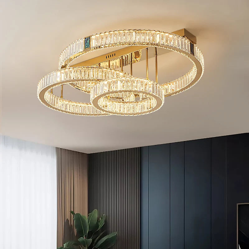 Home Decoration Pendant Lights, Luxury Crystal Living Room Chandelier, Bedroom Pendant Lamp, Ceiling Light, Indoor Lighting