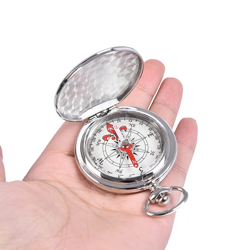 Pocket Watch Flip Compass Portable Hiking Navigation Compass Compass Keychain