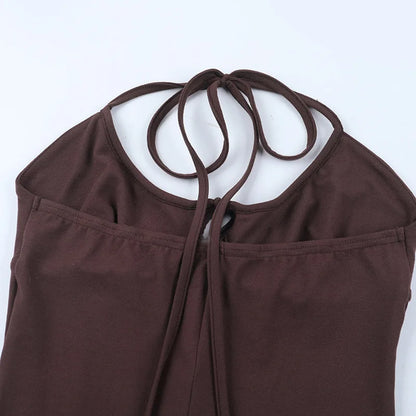 Women'S Spring Summer New Solid Slim Backless V-Neck Sexy Sports Comfortable Slim Thin Jumpsuit 2026 Skinny Bodycon Jumpsuits