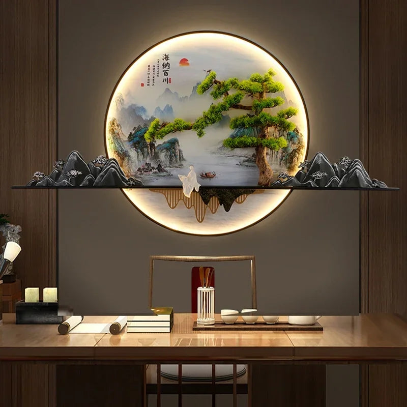 COLIN Modern Picture Wall Light LED Chinese Creative Landscape Mural Sconce Lamp For Home Living Room Study Bedroom Decor