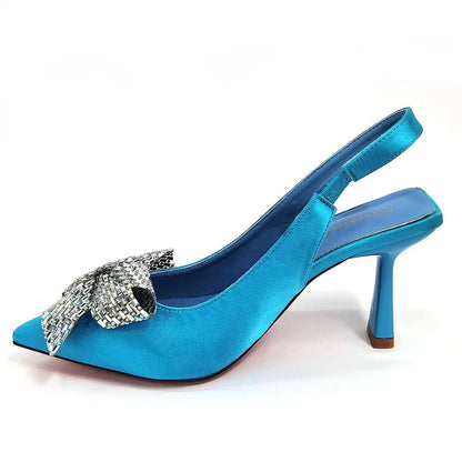 Excellent Italian Hollow Design Women Shoes Matching Bag in Silver Color Mature African Ladies Comfortable Sandals for Party