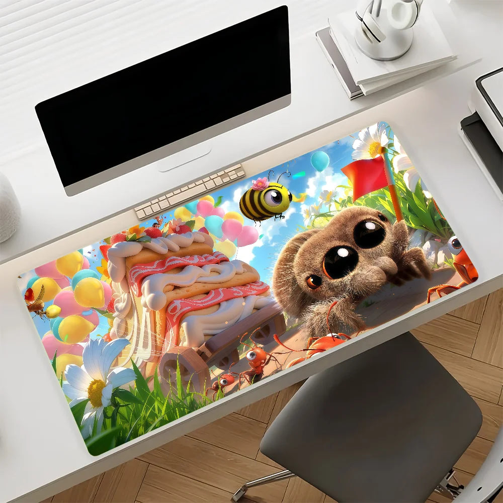 Cartoon L-Lucas The S-Spider Mouse Pad Anti Slip Rubber Edge Locked Thickened Laptop Gaming Desk Mat