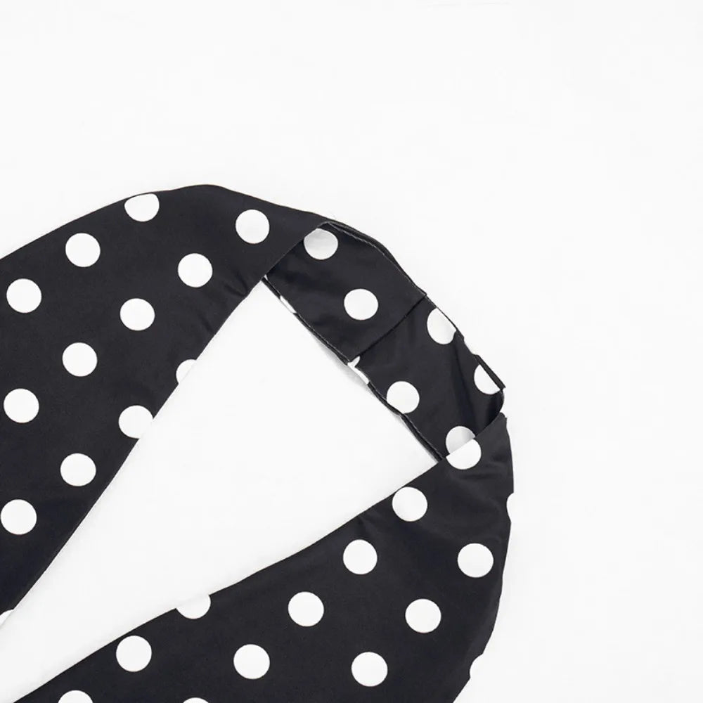 FLARORA Sexy Polka Dot Print Jumpsuits Woman Hipster Halter Sleeveless Backless Hollow Skinny Jumpsuit Hottie Party Streetwear