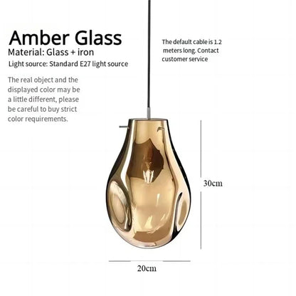 2026 Nordic Pocket Glass Chandelier Table Dining Kitchen Island Pendant Lights Minimalist Decor Lighting Suspension Design Fixtu
