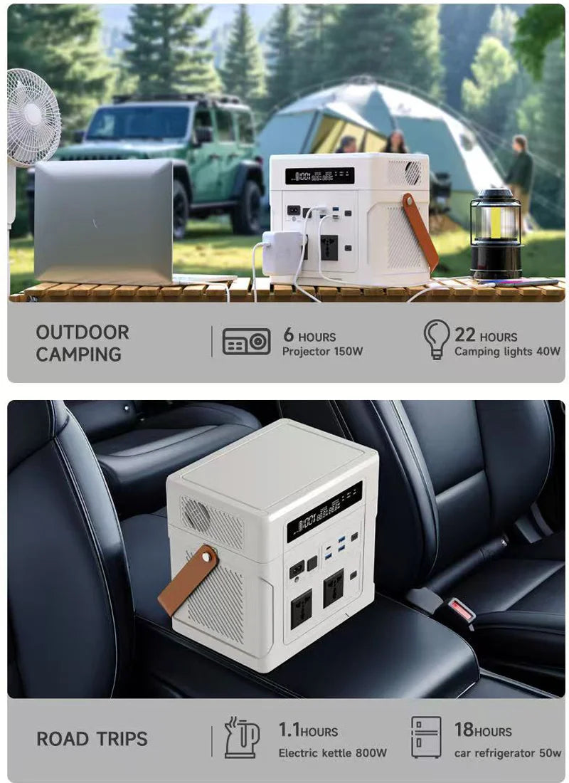 4020WH 1200W Portable Power Station 902WH 1000W Lifepo4 Battery Pure Sinve Wave Solar Generator for Emergency Power Supply