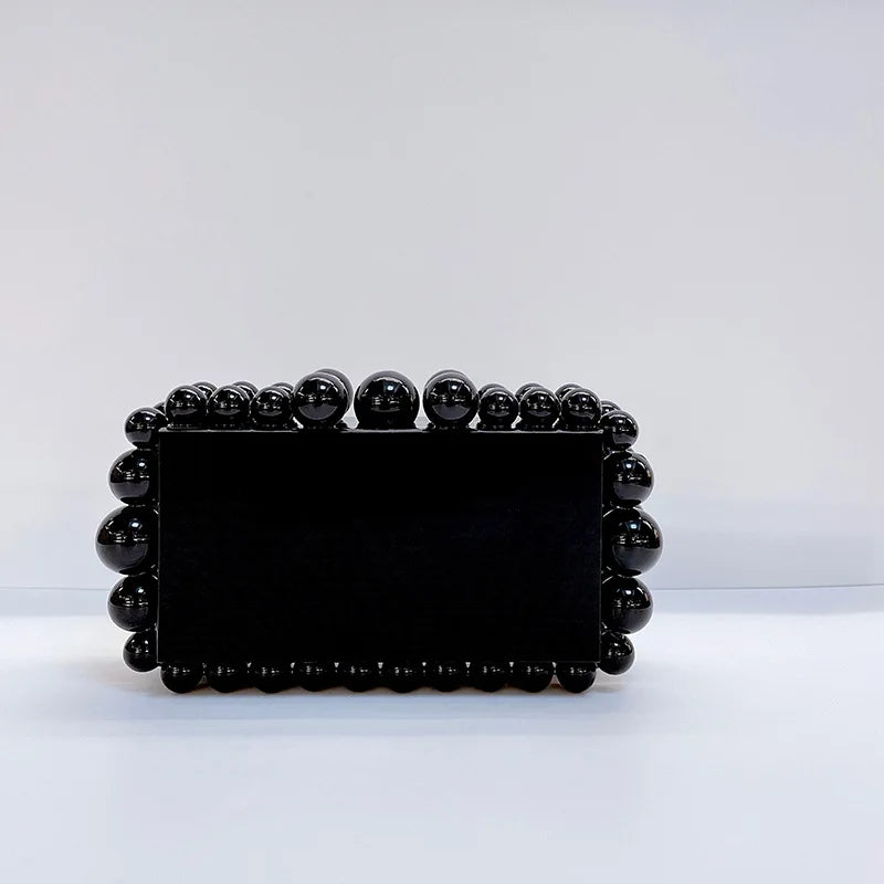 Luxury Design Shoulder Crossbody Bag Fashion New Evening Clutch Bag Ladies Handbag Acrylic Transparent Small Square Bag Female