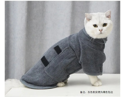 New Dog Bathrobe Absorbent Pet Quick Drying Bath Towel Dog Bath Towel Large Small Dogs Clean Absorbent Bathrobe Cat Pet Products