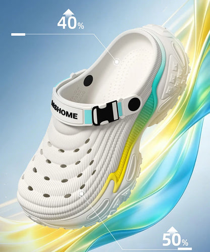 Clogs Platform Slippers Men Summer Luxury Designer Shoes Male Casual Sandals Fashion Indoor Outdoor Beach Slides Unisex Non-Slip