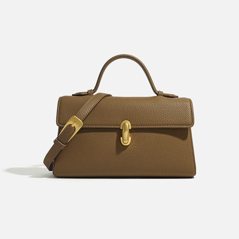 2025 New Women's Bag High Quality Genuine Leather Women Shoulder Bag Fashion Crossbody Square Bags Female Handbags