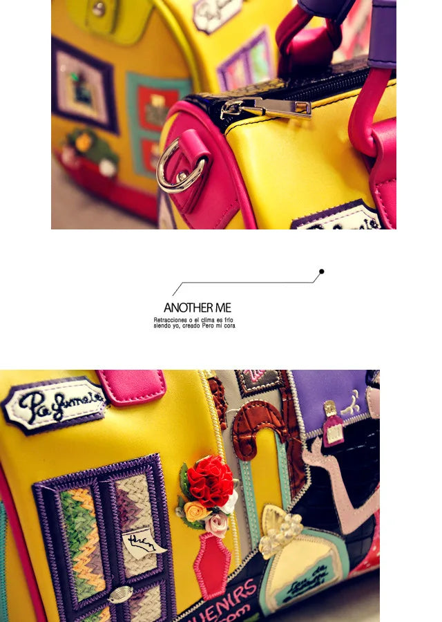 Luxury Vintage Shoulder Bag for Women Beautiful Design Creative Boston Bag for Friends Gifts