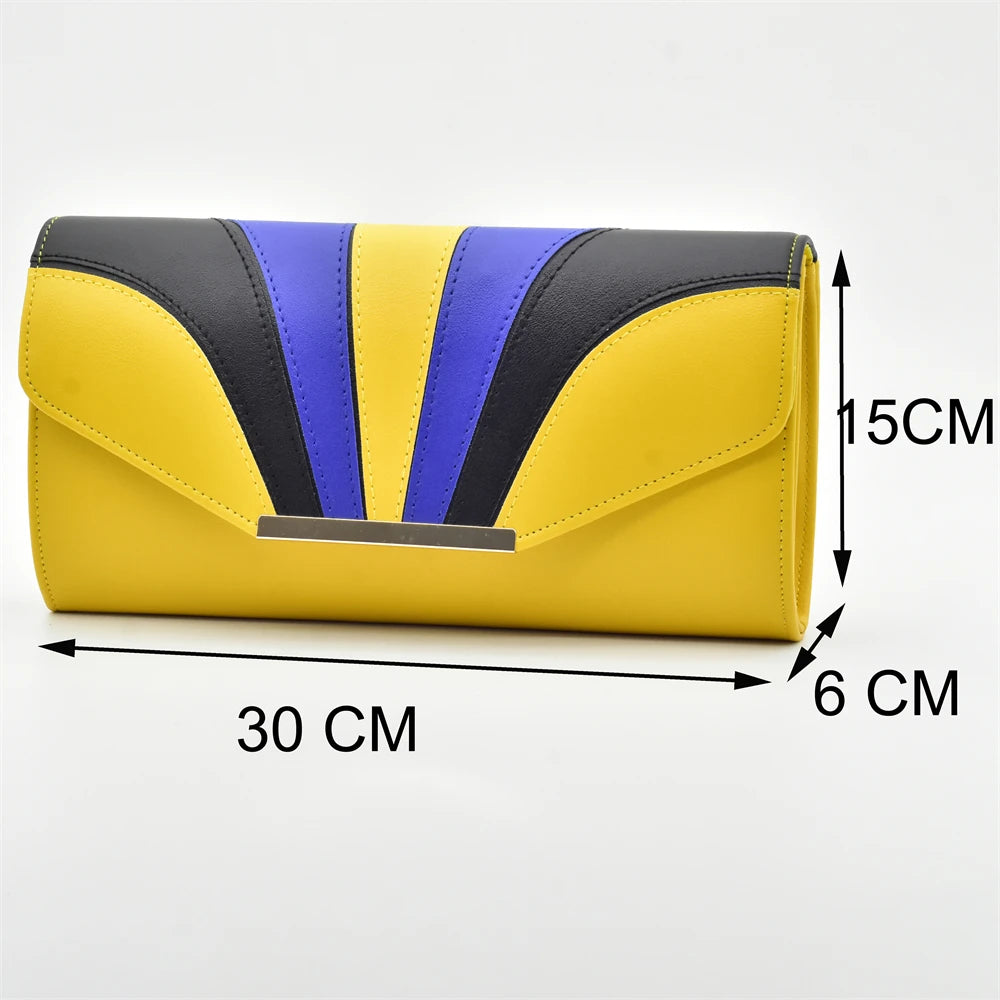 Italian Shoes and Bags Matching Set High Heels Women Wedges Shoes for Women Nigerian Party Women with Bag Set Plus Size Heels 42