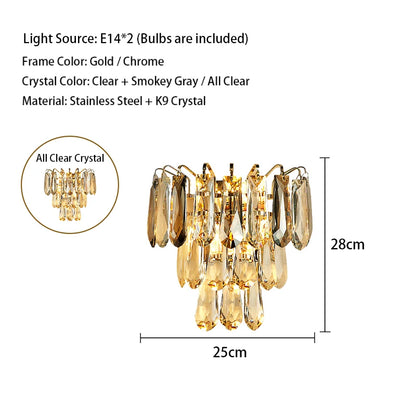 Clear Crystal Ceiling Chandeliers New LED Lights Luxury Rectangle Hanging Lamp Modern Home Decor Lustres for Dining Room Table