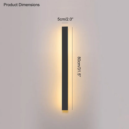 Waterproof LED Wall Light Minimalist LED Outdoor Wall Lamp Black Balcony Terrace Indoors Wall Decor IP65 Outside Garden Lights