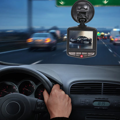 Car Camcorder Loop Recording Dash Cam Suction Cup HD 1080P Car DVR Night Vision 2.4 Inch LCD Screen Motion Detection G-Sensor