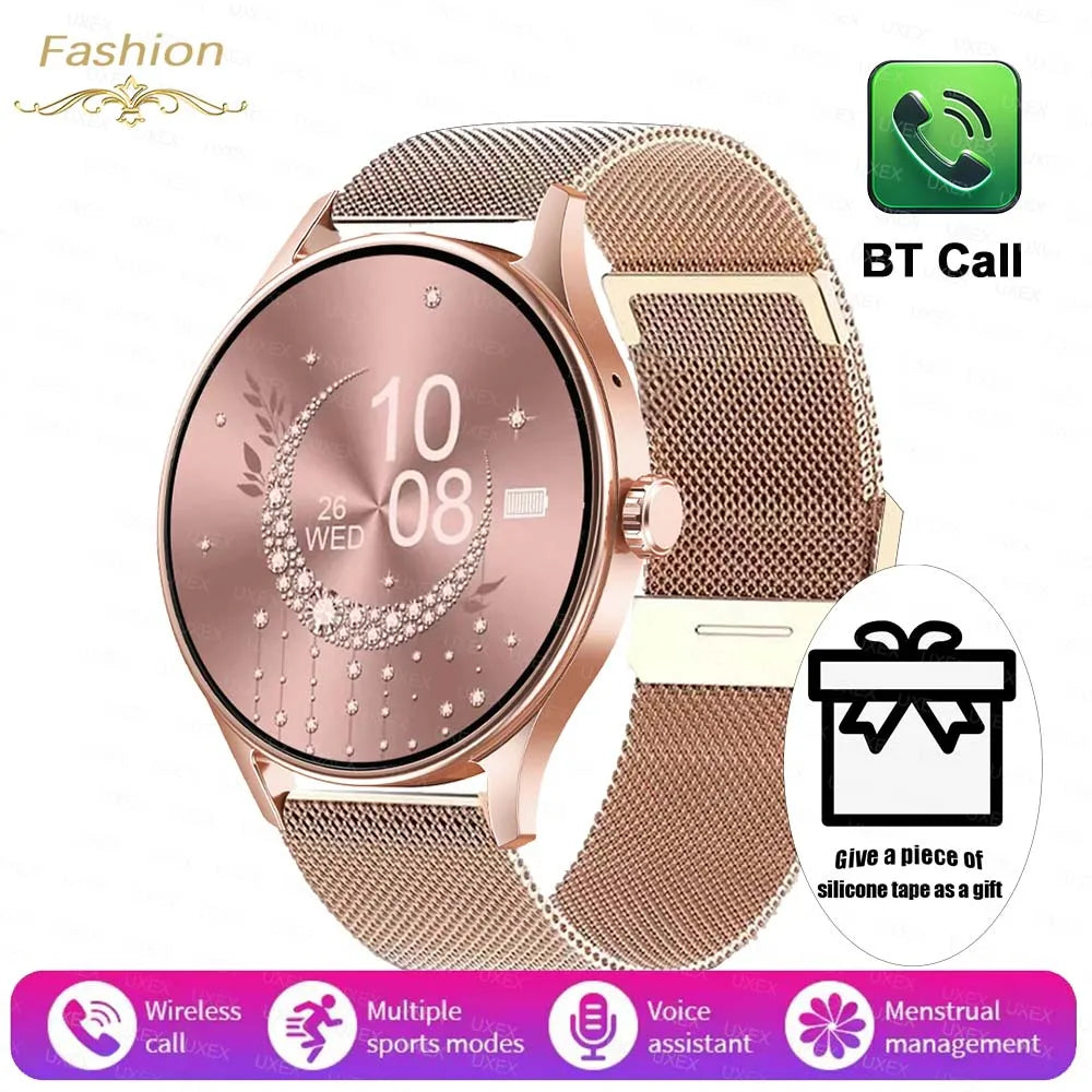 2026 New Smart Watch Women Men Bluetooth Call Sports Fitness Watches Heart Rate Health Monitor Smartwatch Ladies For Android iOS