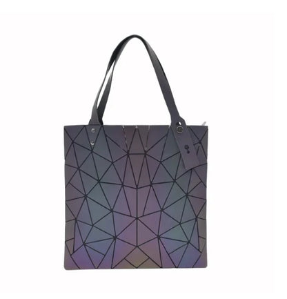 Luminous Bag Reflective Geometric Bags for Women 2024 Quilted Shoulder Bags Totes Female Handbags Bolsa Feminina Sac À Main
